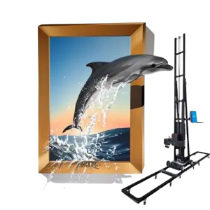 Outdoor Wall Printer 3D Vertical Wall with Epson Double Printers
