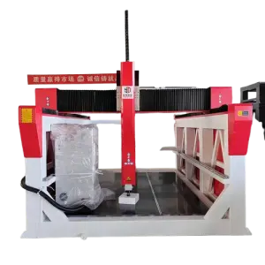 Large 3D EPS Foam Aluminum Mould Sculpture Making Engraving Carving CNC Router Machine 5 or 4 Axis Milling Function