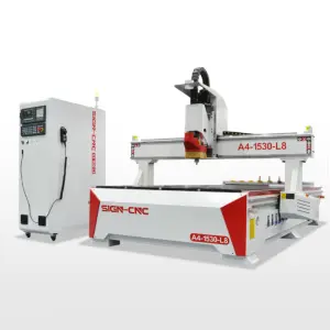 A2-1325-Pro CNC ATC 1300*2500Mm 3 Axis Semi Automatic Tool Change Wood Carving CNC Router
