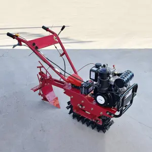Mini Tiller Cultivator 170 Gasoline Mini Power Cultivator Tiller/Rotary Tillage Ditching Machine/Plowing Fertilizing Machine