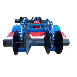 Mid-mounted Vegetable Rotary Tillage Ridger 2/4/6 Stem-building Discs for ridge Width and Height