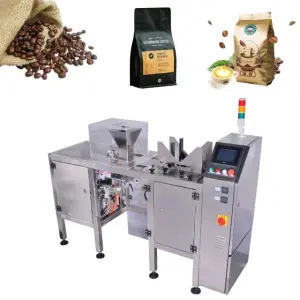 Linear Automatic Ground Coffee Powder Coffee Beans Gusset Bag Pouch Packing Machine