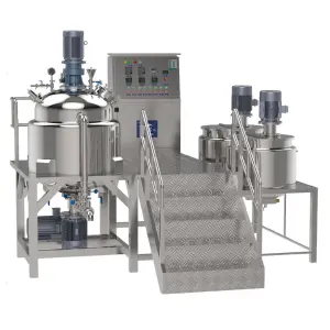 Cosmetic Cream Shampoo Liquid Soap Making Machine 100L 500L Dishwashing Liquid Toothpaste Mayonnaise Production Line
