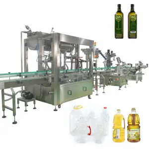 Cooking Oil Production Line Automatic Olive Sunflower Flaxseed Edible Oil Filler Filling Capping Labeling Machine