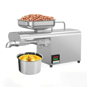 304 Stainless Steel Automatic Cold Press Peanut Oil Press Machine Home