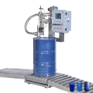GSS Smart Semi-Auto Essence Phosphoric Acid Lube Oil Paint Resin Adhesive Additive Solvent Liquid Chemicals Drum Filling Machine