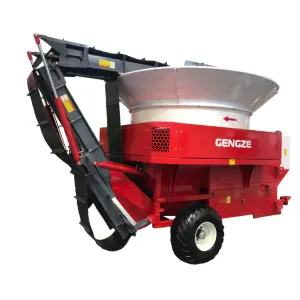 Large Scale Animal Husbandry PTO Hay Bales Grinding Processors Equipment As Feeding Tub Grinder