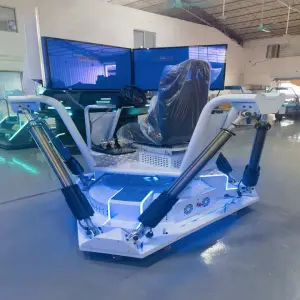 VR Racing Car Simulator-Triple Screen, 1 Player, Metal & Acrylic - Ideal for Shopping Malls & Adventure Parks