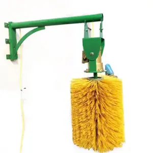 Nylon Body Cow Scratching Brush Yellow Hanging Type Automatic Cow Brush