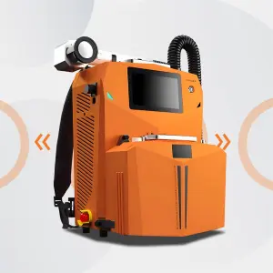 100W Backpack Air-Cooled Laser Cleaning Machine 9 Modes Multi-Language for Air Duct Industrial Cleaning Machine Supplies