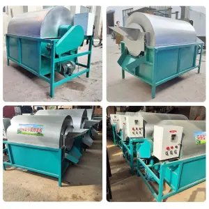 50kg-500kg Indirect Heat Rotary Drum Dryer Rotary Steam Dryer Rotary Vacuum Dryer for Food Chemical