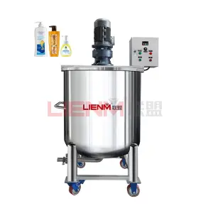 500-Liter Stainless Steel Mixing Tank for Soap Cosmetics Toothpaste Liquid Making Machine Shampoo Mixer Tank
