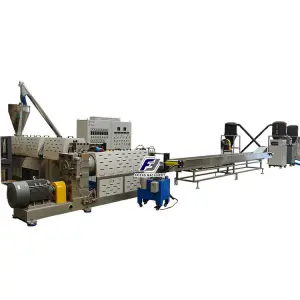 Cold Strand Double Stages 500kg Plastic HDPE Pelletizing Line Recycling Machine
