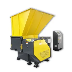 Industrial Single Shaft Waste Plastic Lumps Fiber Bottle Box Bag Toy Trash Crusher Plastic Recycling Shredder Machine