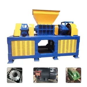 Scrap Glass Bottles Recycling Shredder Bottle Cutting Plastic Crushing Machine