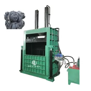 Vertical Tire Baler Machine Heavy Duty Vertical Tire Baling Machine with Hydraulic System