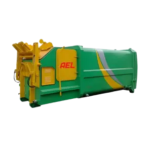Mobile Waste Bin Compactor Machine for Refuse Transfer Station
