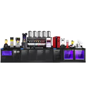 Commercial Bubble Tea Counter Popping Boba Machine Milk Tea Making Equipment Set