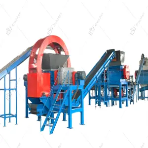 High Powered Tyre Recycling Plant Tire Recycling Used Machine Automatic Tyre Recycling Machines 1-2 ton/hr (CIF Durban Port)