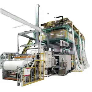 Spunbonded Non Woven Fabric Machinery 3.2 Meters SS/SMS Non Woven Fabric Making Production Line