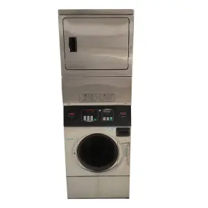 Commercial Laundry Equipment Coin-Operated Stacked Washing Machines and Dryers Industrial Coin Laundry Machine