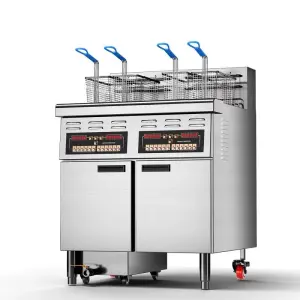 Commercial Computer Control 2 Tanks Deep Fryers Machine for Restaurant