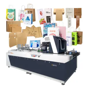 Automatic Digital Carton Kraft Paper Bag Printing Machine Single Pass Packing Printer Machine Paper Cup Fan Printer