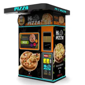Selfservice Robot Pizza Vending Machine Automatic for Distributeur Automatique De Fresh Frozen Container Pizza Vending