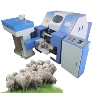 Mini Cotton Fiber Sheep Wool Opening Carding Machine Small Wool Yarn Sliver Combing Spinning Machine