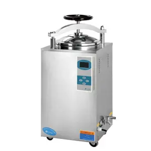 Digital Display Steam Sterilizer Vertical 35L -150L Mushroom Substrate Retort Machines Dental Medical Hospital Autoclave
