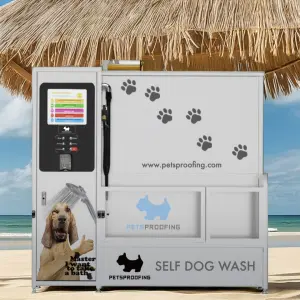 Automatic Coin Operated Self Service Cleaning Animal Pet Vending Dog Grooming Wash Washing Machine Bathtub