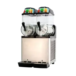Commercial Slushie Machine Frozen Drink 24L Double Tank Industrial Slush Machine Ice Slushy Maker