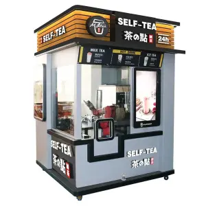 Smart Commercial Fully Automatic Coffee Milk Tea Vending Machine and Cold Drink Cup Robot Vending Machine