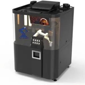 24-hour Unmanned Vending Coffee Machine Can Produce 32 Types of Beverages, Widely Used in Shopping Malls and Subway Stations