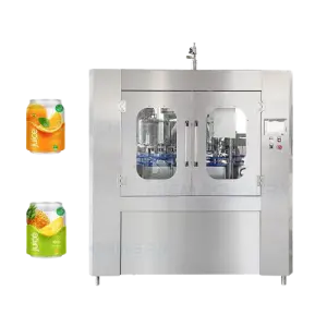 Automatic Accurate Quantitative Cold Brew Coffee Energy Drink Production Line Aluminum Can Juice Bottling Machine