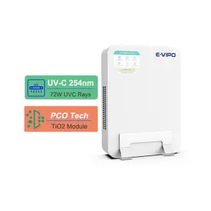 Hospital UVC Air Sterilizer 99.99% Killing Bacteria Clinic UVC Air Disinfection Desktop Air Purifier With UVC Light