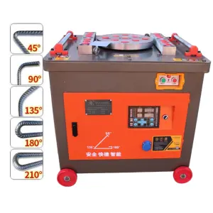 GW40 Diameter 4-28mm Steel Bending Machine Rebar Bending Machine Portable Reinforcing Metal Steel Bar Bender