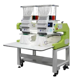 2 Heads Computerized Embroidery Machine 12 15 Needles Hat Caps T Shirt Two 2 Heads Embroidery Machine