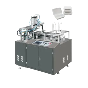 Automatic Take Away Paper Lunch Fast Food Box Tray Erecting Forming Making Machine for Food Lunch Box