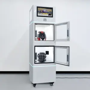 UPUS Double Motorcycle Helmet Disinfection Vendor Automated Helmet Sanitizing Cleaning Washing Vending Machine