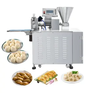 Meat Baozi Bao Steamed Steam Momo Bun Maker Making Molding Automatic Dumpling Samosa Machine