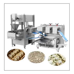 Industrial Full Automatic Dumpling Filling Machine Half Moon Shaped Momo Maker Machine Automatic Dumpling Gyoza Making Machine