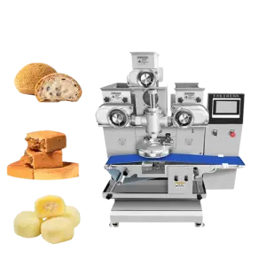Automatic Indian Sweet Lentil Ball Production Line Dough Sheeter Key Machine Cookie Encrusting Maamoul Manufacturing Machine