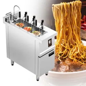 Supply Stainless Steel Noodle Boiler Machine 3 Basket Electric Automatic Lifting Ramen Spaghetti Cooker