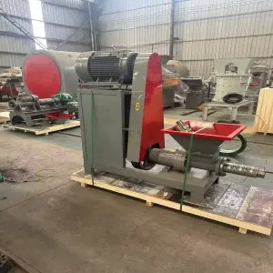 Automatic Biomass Briquette Maker - 800-1000 kg/h Capacity, Integrated Heating, Works Without Binders