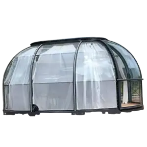 Outdoor Camping Oval Bubble House Dome Inflatable Heat Insulation Rainproof Decorative Starry Sky Tent for Hotel Courtyard