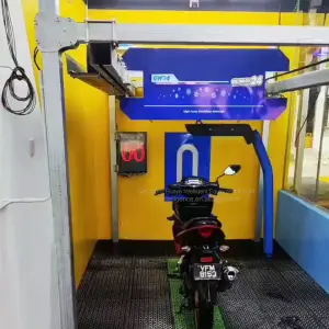 High Pressure Quick Motorbike Cleaning Machine Motorcycle Washing Automatic Dirt Removing Equipment