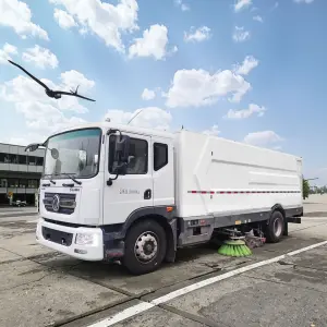 Pure Electric Road Vacuum Street Sweeper Washing and Sweeping Truck Urban Roads Airports Cleaning Vehicle