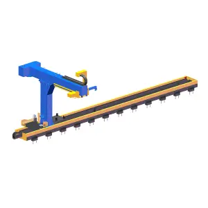 Walking Welding Robotic Arm 8axis Robotic Arm, MIG Welding Robotic Arm Positioner Ground Rail