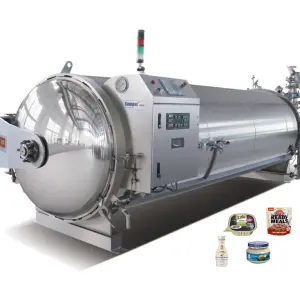 Automatic Steam Autoclave for Plastic Cup Water Spray Steam Retort Sterilization Fruit & Vegetable